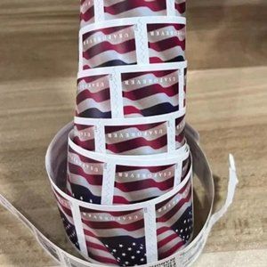 US Permanent Flag Stamps-Released in 2017-2 rolls of 500 stamps